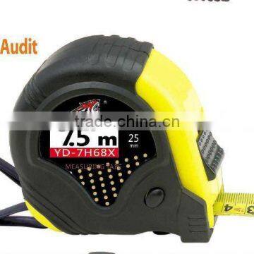 Rubber covered tape measure