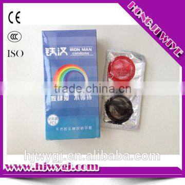 rainbow free color good condoms for man condom factory