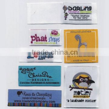 Custom woven fabric labels