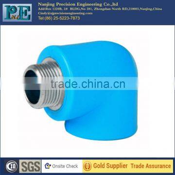 Custom precision pvc male thread elbow