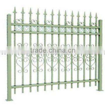 color iron wall fence