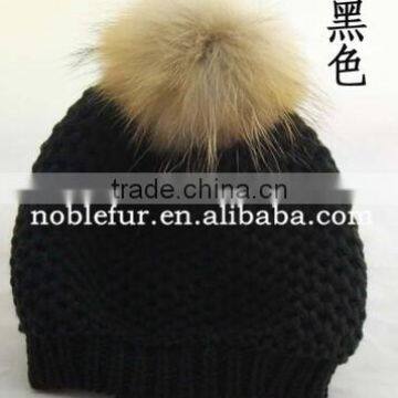 2015 Top Quality Fancy Solid Color Wool Fur Pompom Female Headwear photo-4