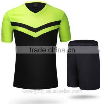 2016 new arrivel factory price cricket wholesale sportswear black orange soccer jersey 2015/2016