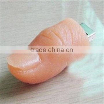 Hot sale factory price custom pvc emulational finger usb Drive