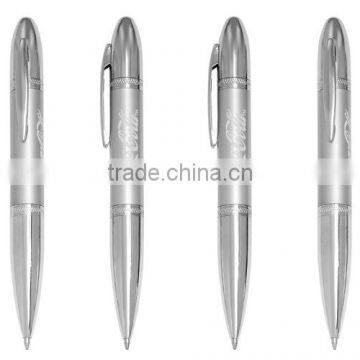 Good sale silver thin twist metal ballpen