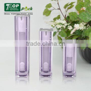 Empty luxury cosmetic bottle packaging square bottles for cosmetics