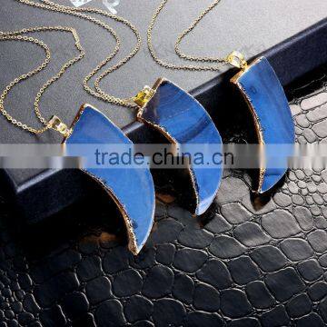 Direct sale cool blue rhinestone necklace