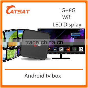 Newest 1G Smart TV Box With Led Display Quad Core Android 5.1 3D Wifi