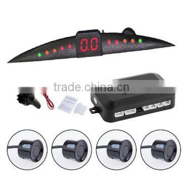 factory price car distance alarm system LED display bibi sound with 4 sensors