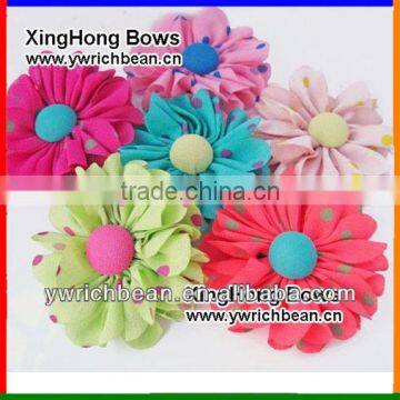 new styles! hot-sales handmade kids shabby flower with clip !cute girl hair flower clips ! hair flower clips for kids SF-119