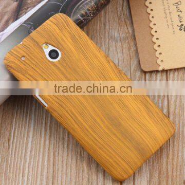 Wooden texture hard case for HTC one M7