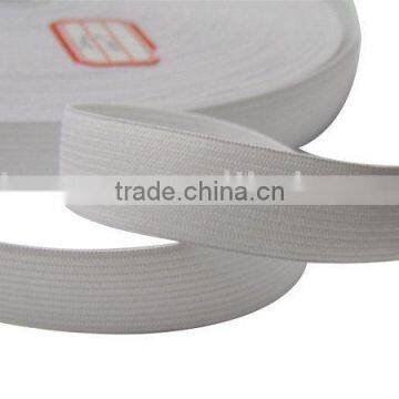 one inch Polyester Elastic Webbing in white