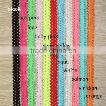 Colorful 3/4 Lace Frilly Elastic Headband For Hair Decoration photo-3