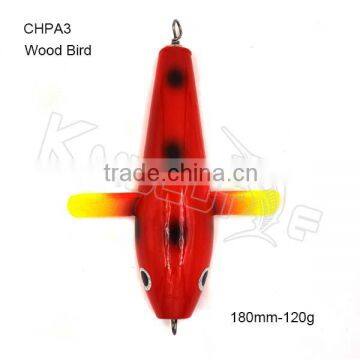 Chentilly CHPA3 topwater wood popper plane fishing lure wooden bird for sea fishing