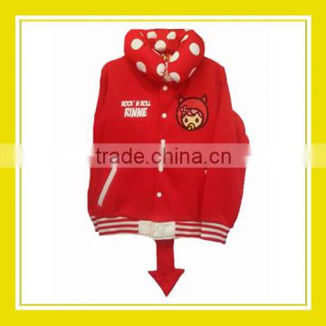 2016 Fashion Products Bros Rock N Roll Baby Rinne Head Pattern Printed Women Long Sleeve Red Zippered Hoodie