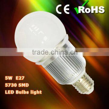 5W led globle light ,5730 SMD lighting.2 years warranty