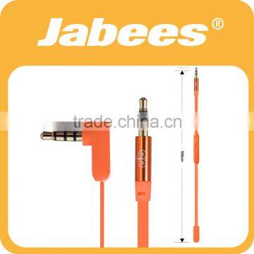 2016 stereo plug right angle Male to male Stereo Jack to 3.5mm Audio Cable right angle component cable