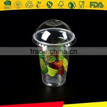 plastic cup sizes/plastic coffee cups mugs with lid/heat resistance plastic cup