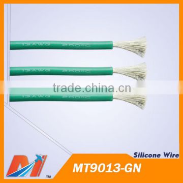 Maytech Insulated power silicon wire 13awg High flexible silicone cable GREEN color