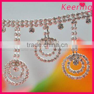 new design rhinestone trimming chain in small MOQ WRC-236