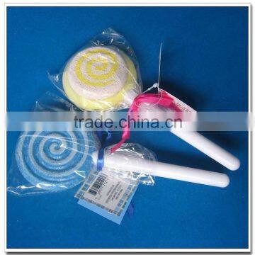 Novelty lollipop shaped pumice foot file