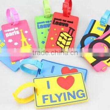 promotion cheap bulk plastic luggage tag ,silicone rubber luggage tag