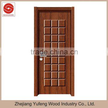 Embossment cheap interior wood door designs in pakistan