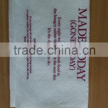 Wholesale Price Virgin Wood Pulp Printed Dinner Disposable Paper Napkin