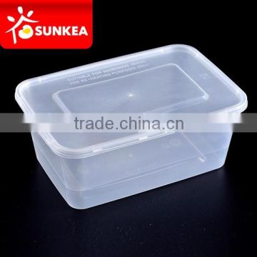 1000ml clear plastic lunch boxes with square base