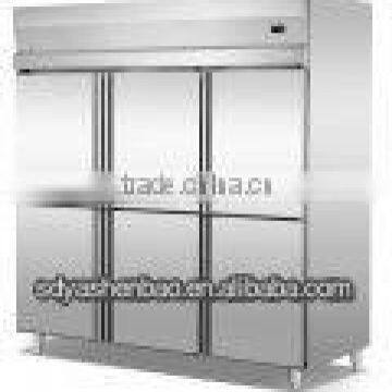 2000L Three Doors Stainless Steel Commercial Refrigerator in Hotel/Restaurant/Cafeteria Kitchen