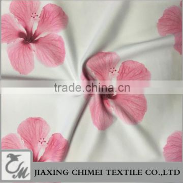 low MOQ Hibiscus digital printing for swimming fabric