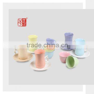 Good Quality European Ceramic Tea Cup and Saucer Set