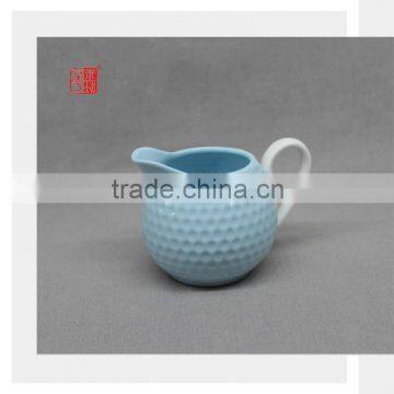 Blue Color Clay Ceramic Milk Jug Mini Ceramic Milk Jug