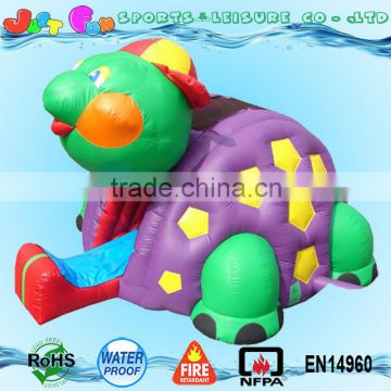 2016 New kids Inflatable Slide with Climb, turtle Theme used inflatable dry slide for sale