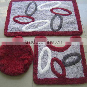 Durable microfiber soft yarn bathroom floor door mat carpets