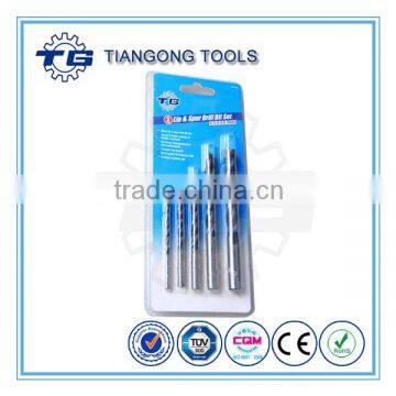 Stable 5pcs bright surface straight shank woodworking bits