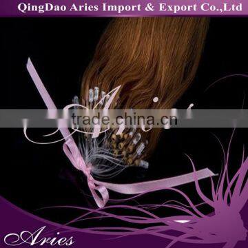 Straight Ombre Micro Ring Hair Extension in Dip Dye #1b to #613 100 Strand/set 16-28 Inch Women's Remy Micro Loop Hair Wholesale photo-4