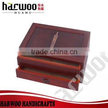 Vintage Matte Finished Wooden Storage Box With Drawer,fashion Wooden Jewelry Case,top Grade Wooden Storage Case photo-3