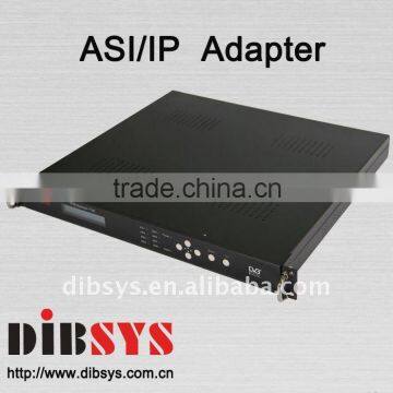 IP over ASI/DVB over IP gateway