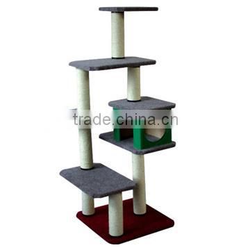 Deluxe cat trees with sturdy construction