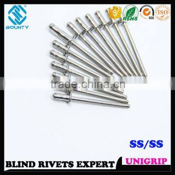 QUALITY FACTORY HIGH SHEAR AND TENSILE STRENGTH 316 STAINLESS STEEL UNI-GRIP BLIND POP RIVETS photo-3