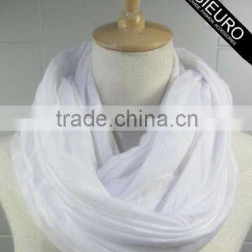 Men's Polyester long Scarf Burn Out Jersey Fabric AZO free, BSCI and SEDEX