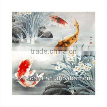 Hot 3D framed Picture of natural scenery fish