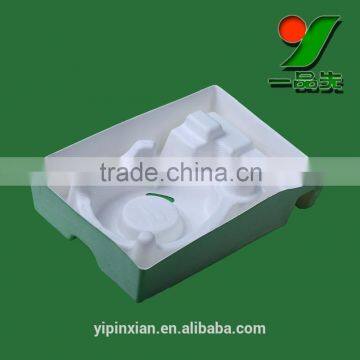 100% Biodegradable Eco-sugarcane Pulp Headset Packaging Tray , Electronics Molded Paper Pulp Packaging photo-4