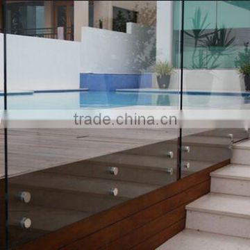 tempered frameless glass fence panels with EN12150, AS/NZS2208:1996, BS62061981