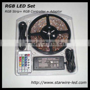 RGB 5050 led strip set/kit (led strip+led controller+led driver)