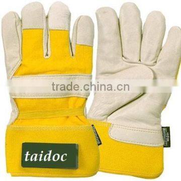 grain leather work gloves