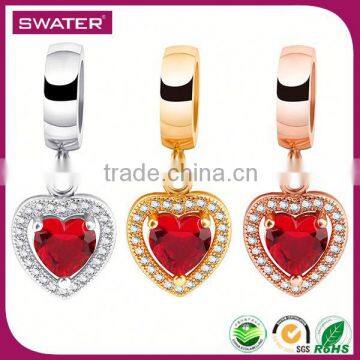 Innovative Products 2016 Red Gemstone Heart Charm