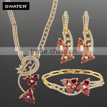 Innovative Products 2016 Red Gemstone 22K Gold Kundan Necklace Set photo-5
