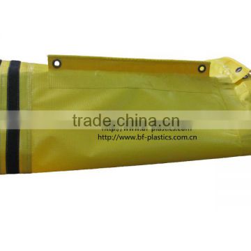 Tunnel and mining blower ventilation air duct with Zipper and Velcro coupling